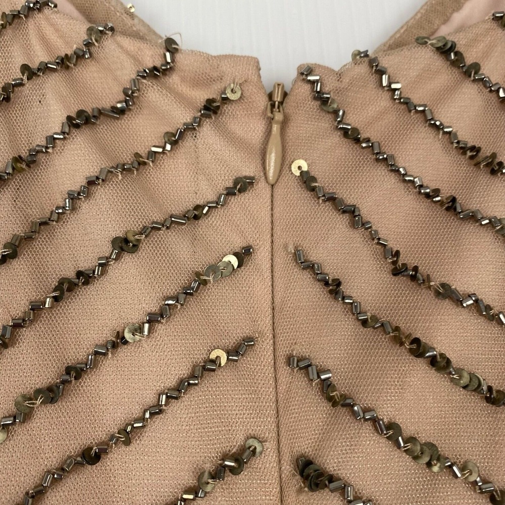 Adrianna Papell Women's size 6 Casual Sequin Mesh Mini Dress.Party - Picture 14 of 16